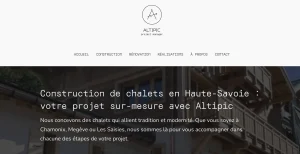 Réalisation d'un site web WordPress pour un maître d'oeuvre