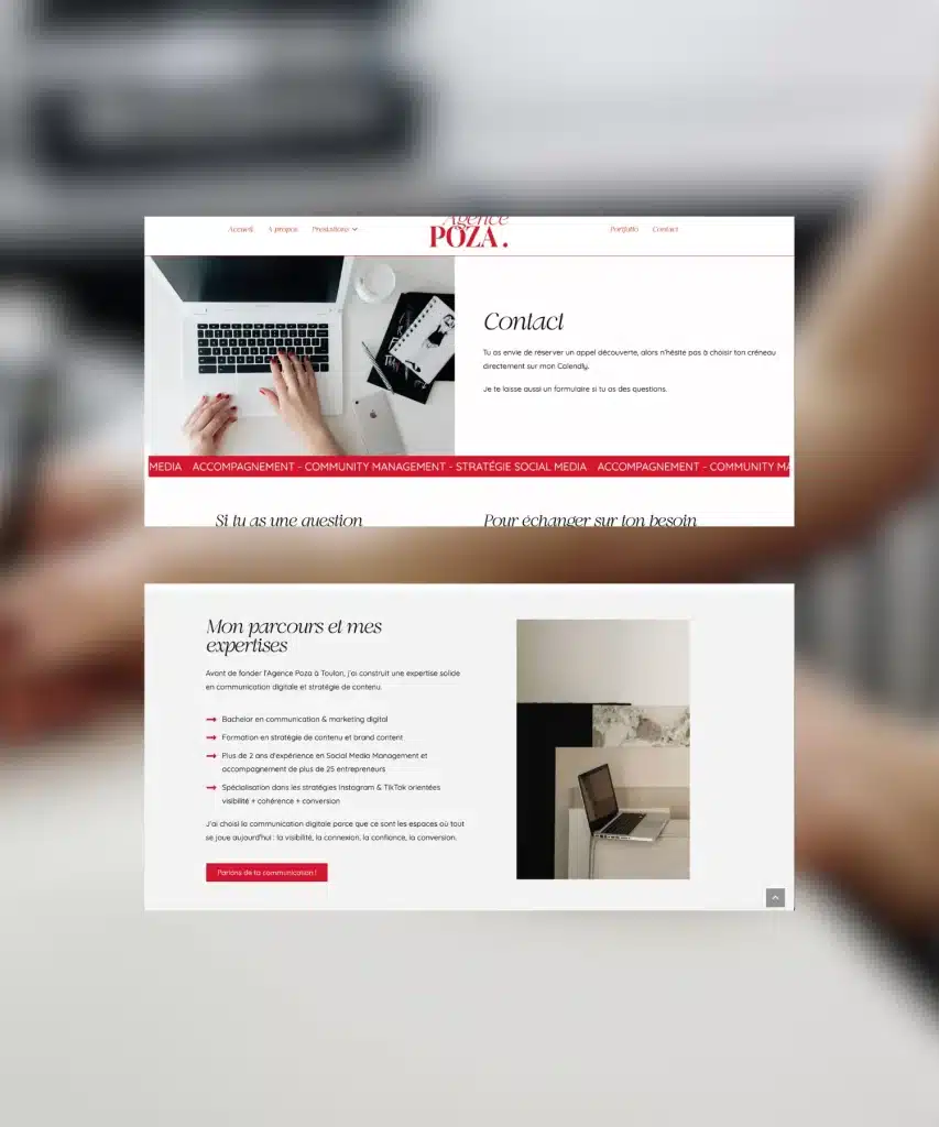 création de site internet d'une agence de communication digitale