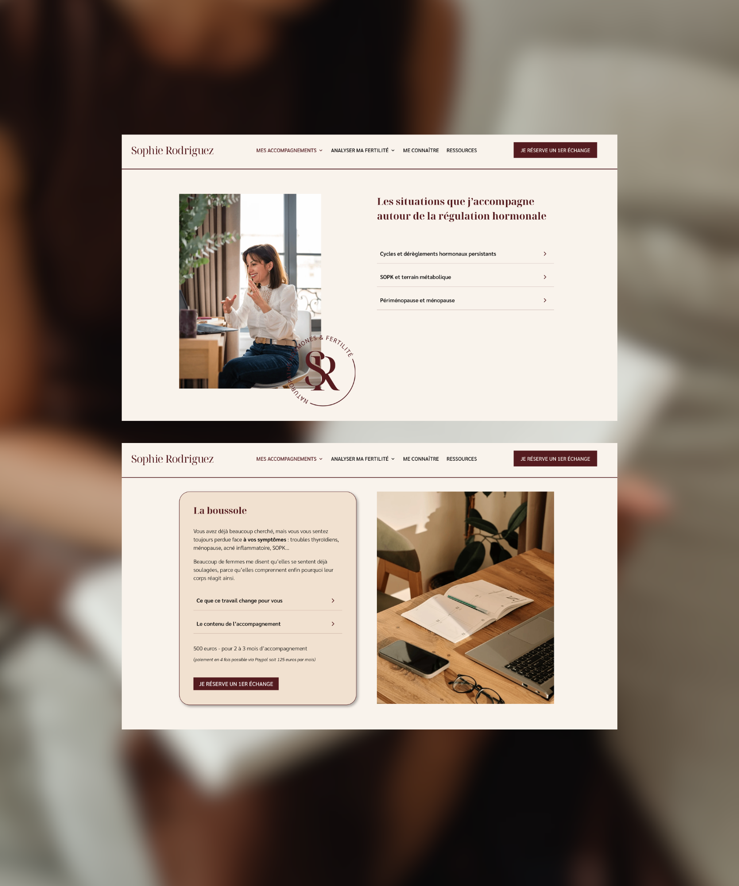 Site premium - refonte partielle pour une naturopathe