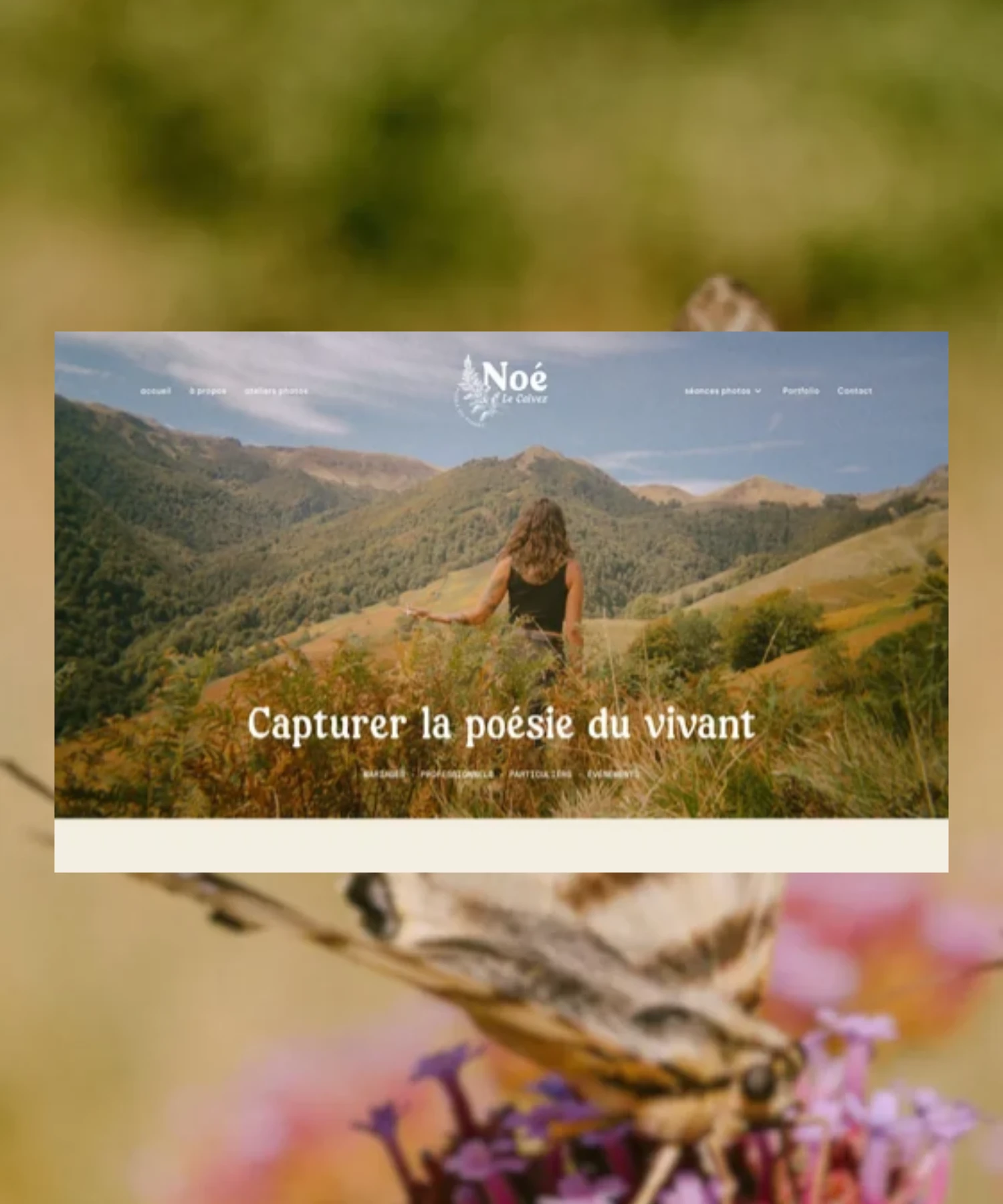 Site internet de Noémie Le Calvez, photographe dans les Landes